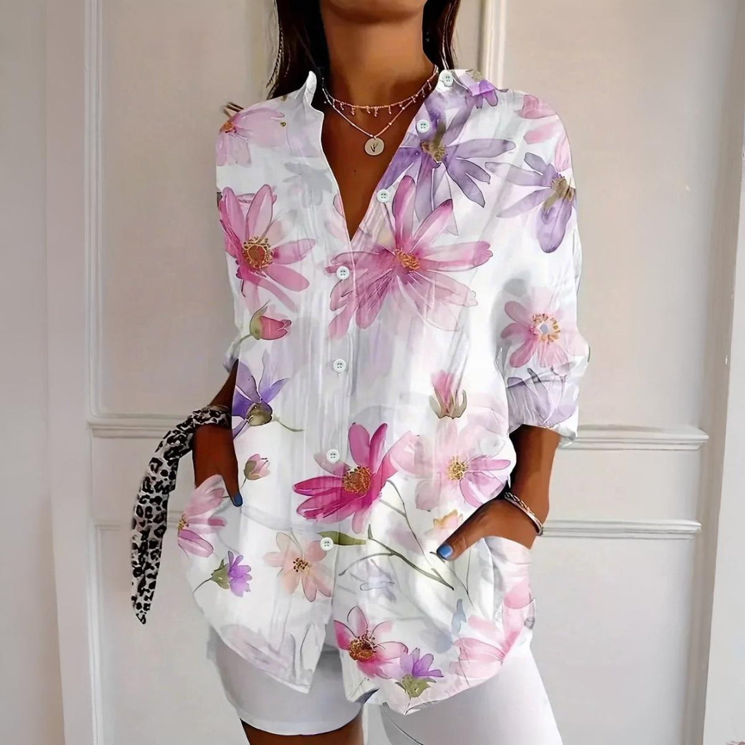 Selina | Blusa con estampado colorido
