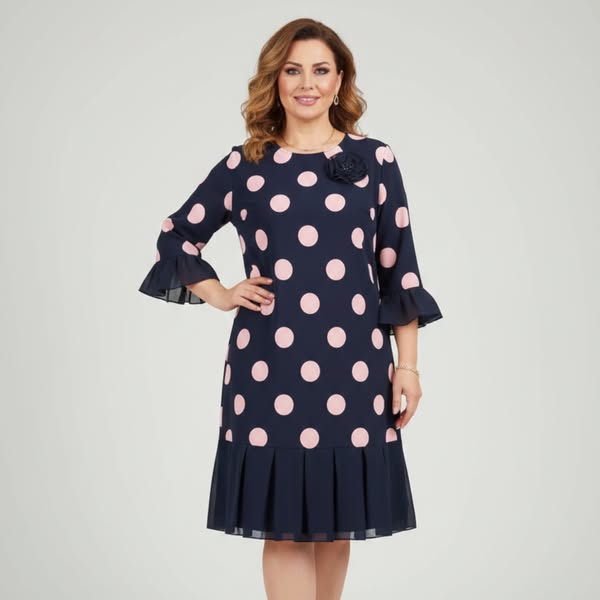Pia - Vestido midi elegante y cómodo