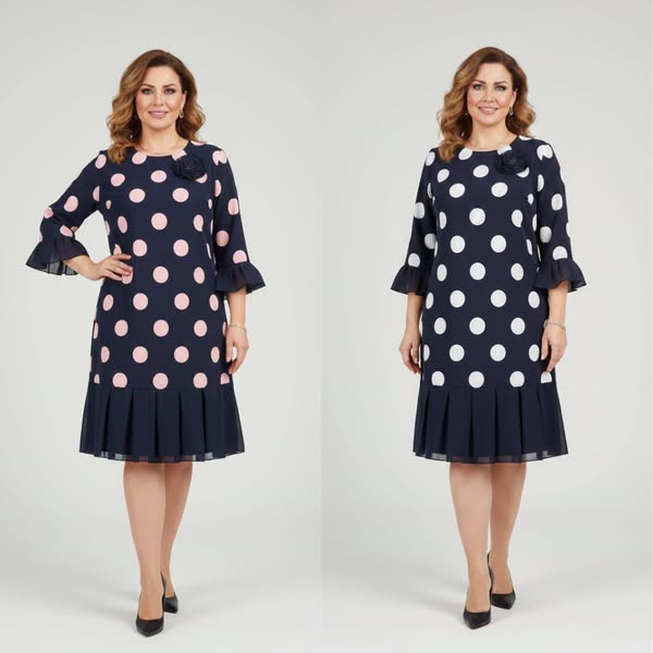 Pia - Vestido midi elegante y cómodo