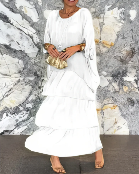 Lara | Vestido maxi fluido y elegante